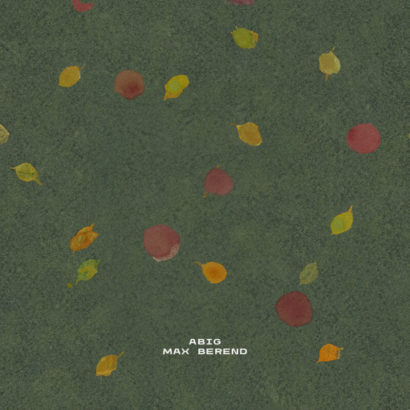 This illustration shows the single cover of the song 'Abig'. A green cover with colourful autmn leaves in it. It illustrates the cozy feeling of an autumn evening together with your loved ones. The feeling the song conveys as well.